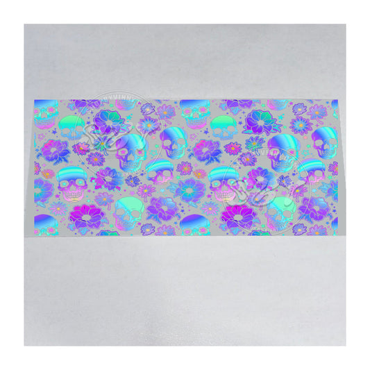 678 SKULLS AND FLOWERS  - UVDTF16OZ