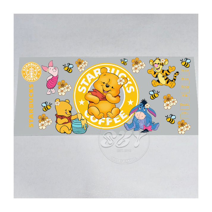 536 STARBUX. WINNIE THE POOH AND FRIENDS - UVDTF16OZ