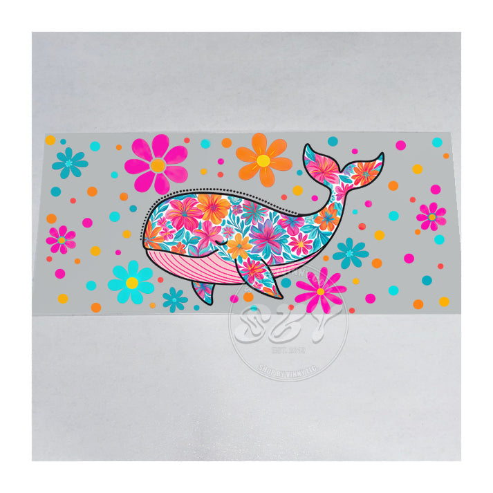 572 FLOWER WHALE - UVDTF16OZ