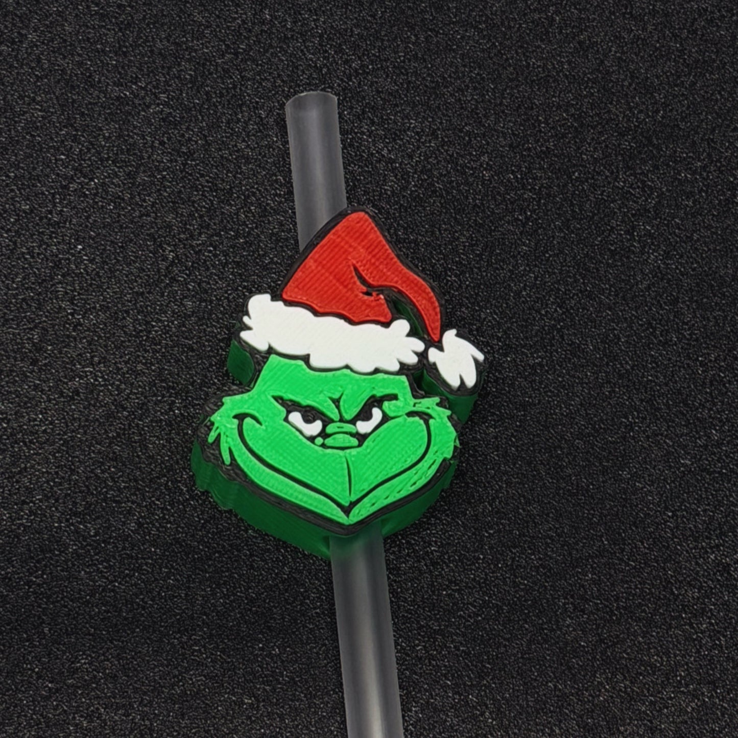 12 PCS GRINCH STRAW TOPPER- CHRISTMAS