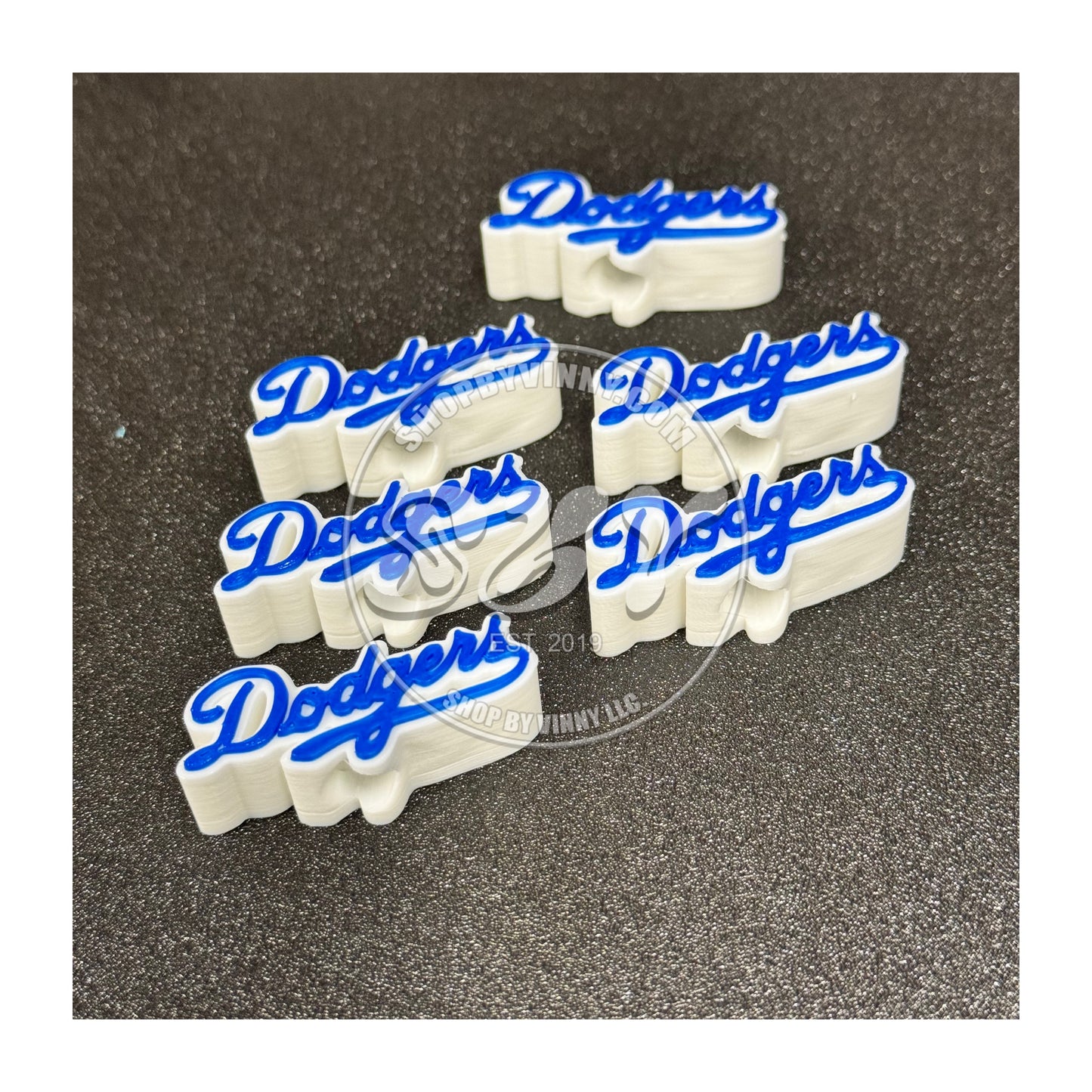 12 PCS - LA DODGERS STRAW DECORATIONS - SPORTS