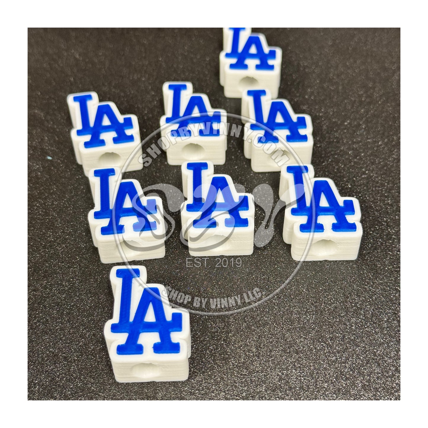 12 PCS LA DODGERS STRAW DECORATIONS - SPORTS