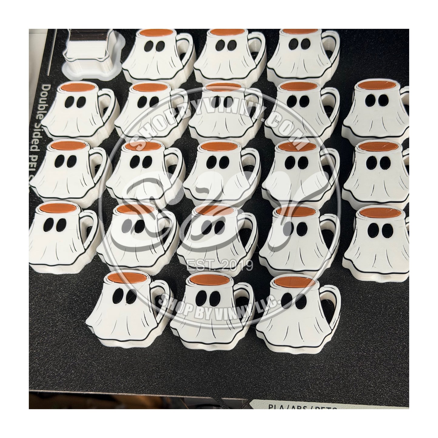 GHOST COFFEE MUG - STRAW TOPPERS