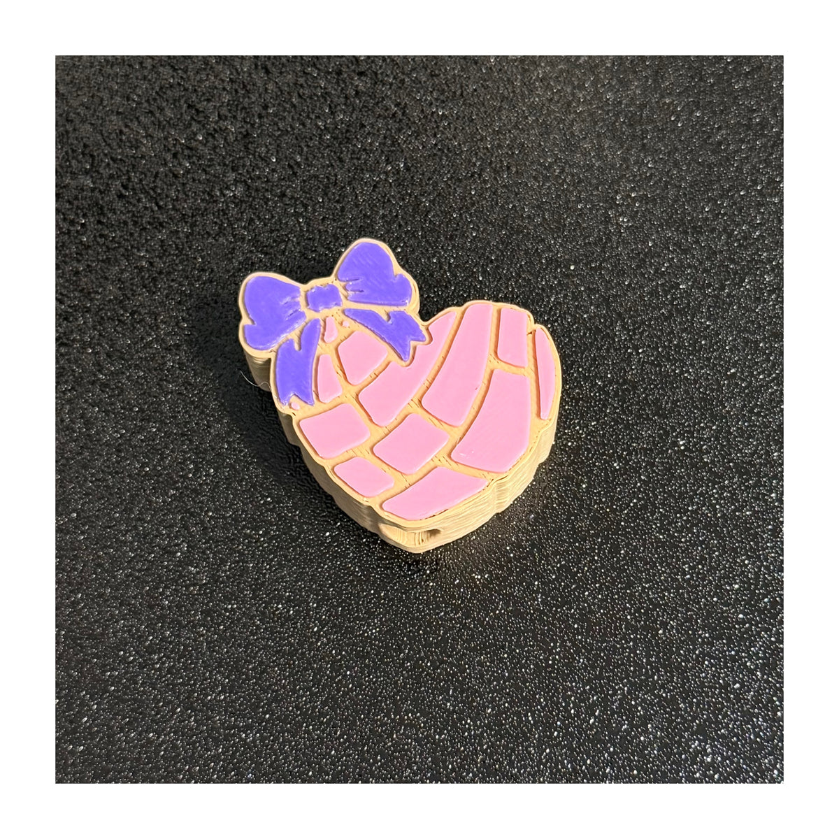 HEART CONCHA - STRAW TOPPERS