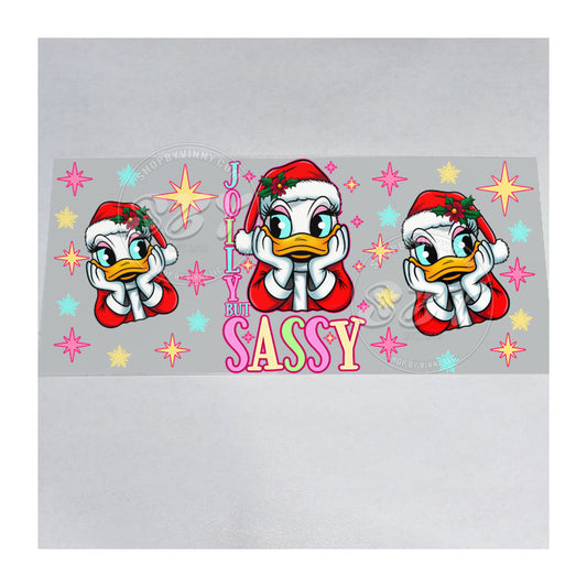 719 DAISY DUCK CHRISTMAS   - UVDTF16OZ