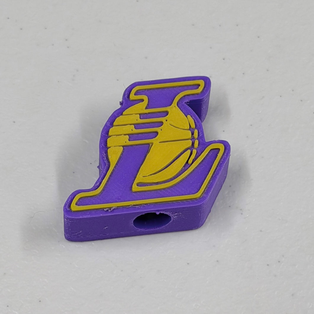 12 PCS - LAKERS - STRAW TOPPERS