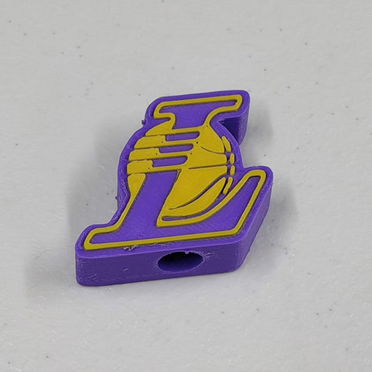 12 PCS - LAKERS - STRAW TOPPERS