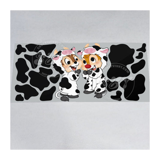 691 CHIP AND DALE COW PRINT - UVDTF16OZ