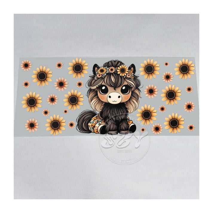 506 BABY COW SUNFLOWERS - UVDTF16OZ