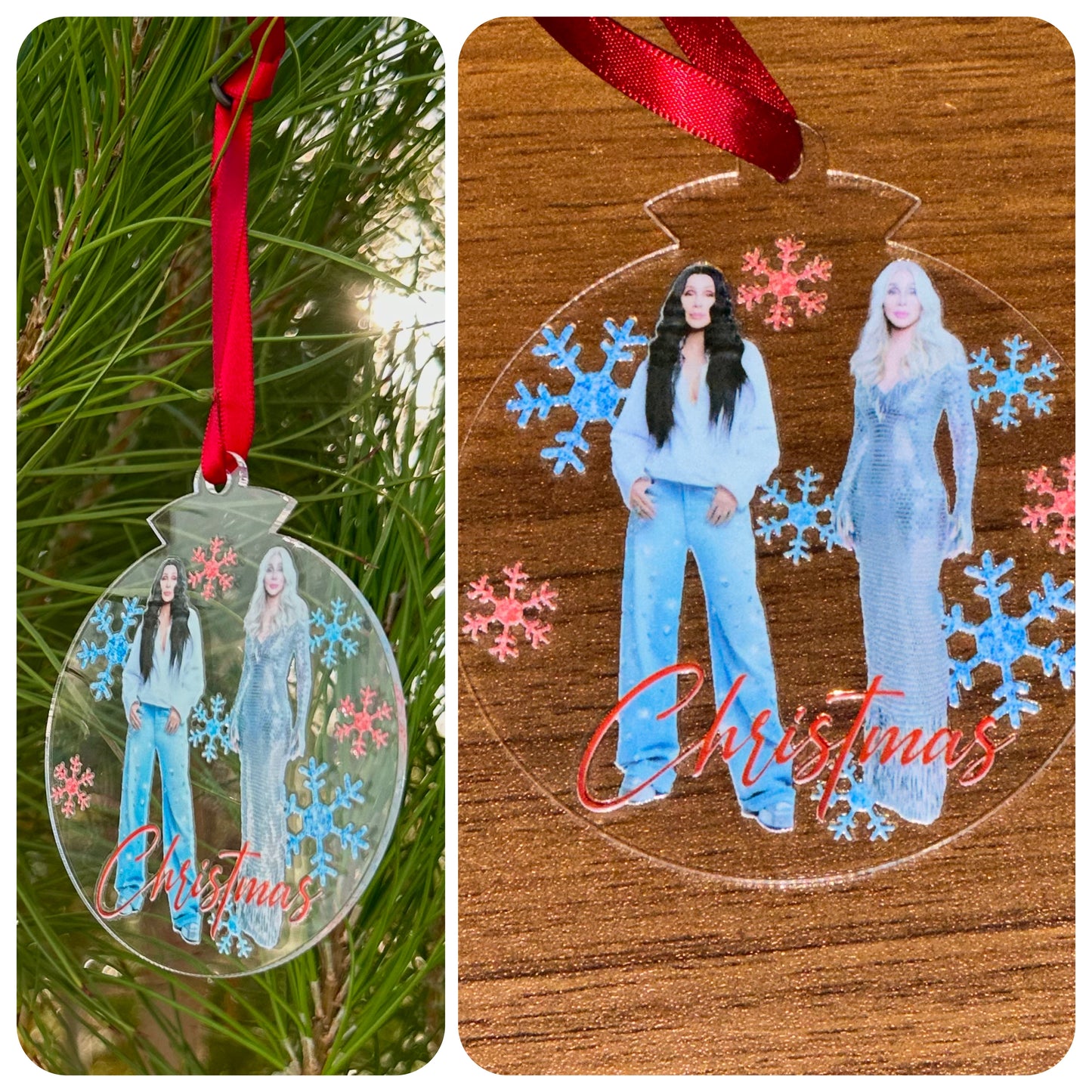 CHER CHRISTMAS ORNAMENT
