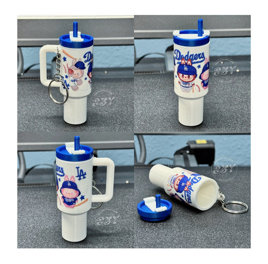 Dodgers Stanley Chapstick Keychain