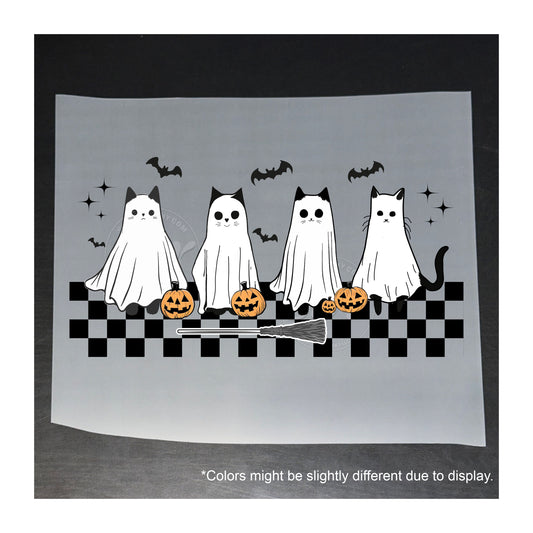 141 SPOOKY CATS GHOST - DTF