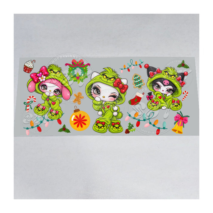 1629 HELLO KITTY FRIENDS GRINCH - UVDTF16OZ