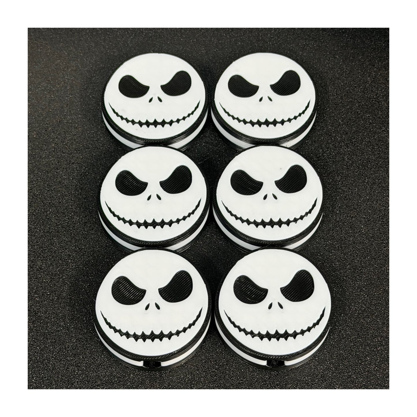 12 PCS JACK THE SKELETON STRAW TOPPER- HALLOWEEN
