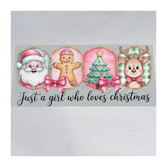 1390 GIRL WHO LOVES CHRISTMAS - UVDTF16OZ