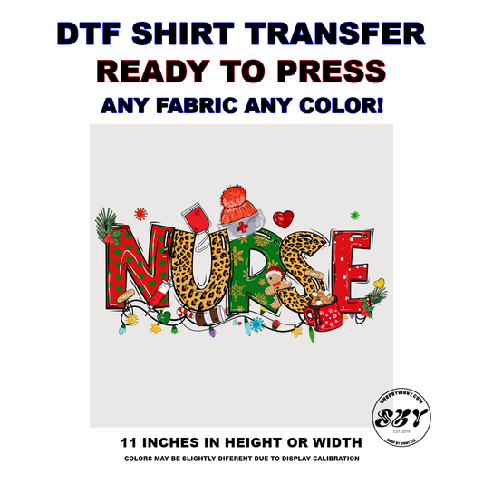 315 NURSE CHRISTMAS - DTF