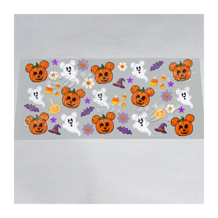 1595 MICKEY PUMPKIN AND GHOST - UVDTF16OZ