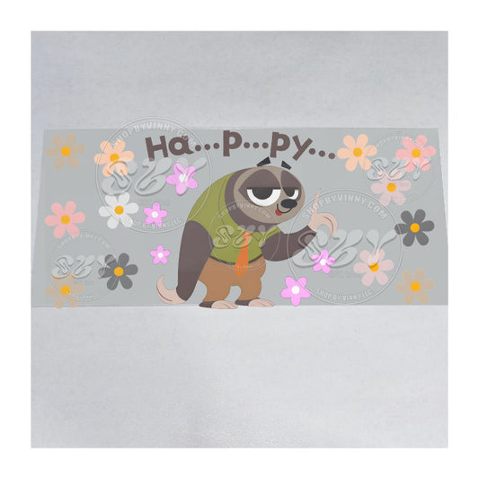 1419 SLOTH HAPPY - UVDTF16OZ