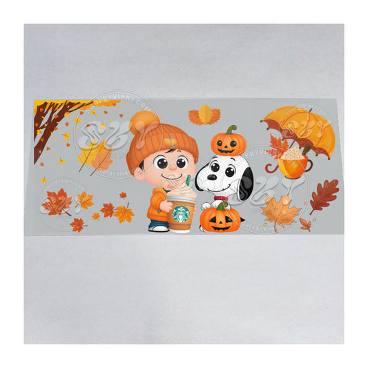 1435 CHARLIE SNOOPY FALL - UVDTF16OZ