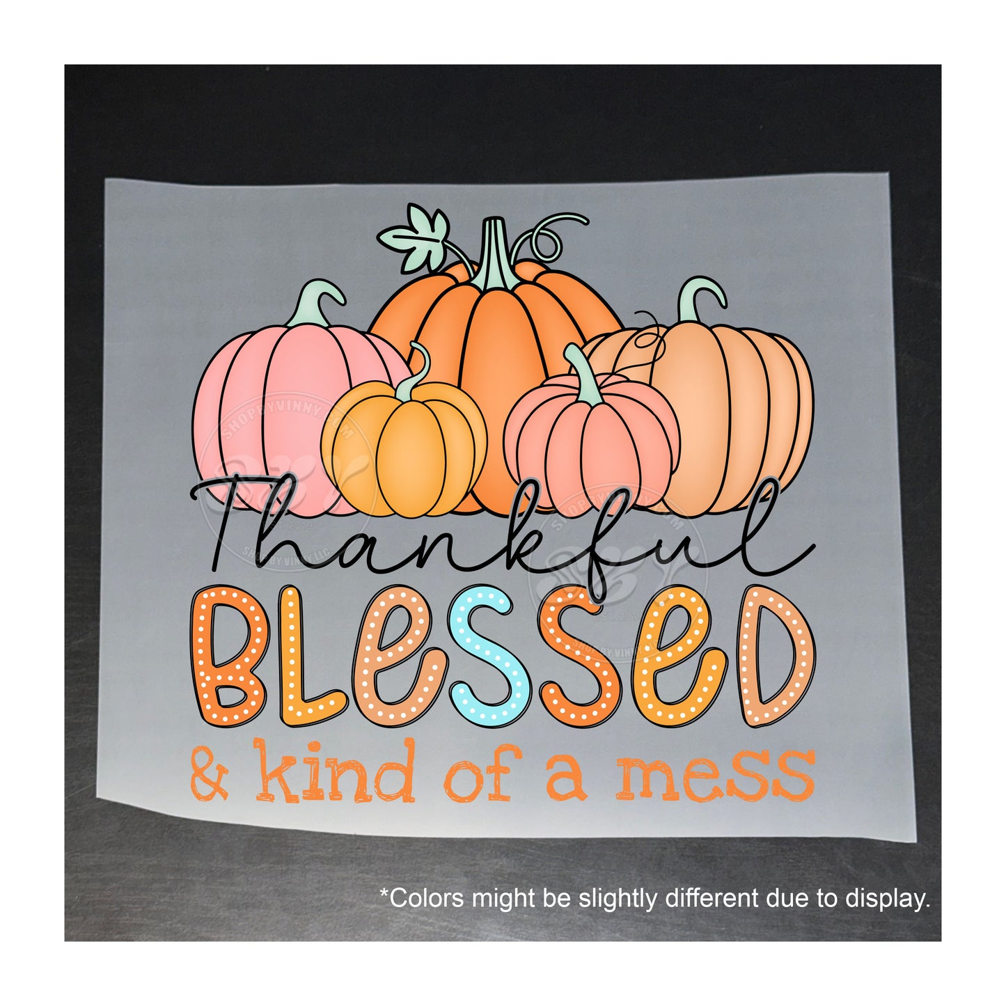 241 THANKFUL, BLESSED & KIND OF A MESS - DTF