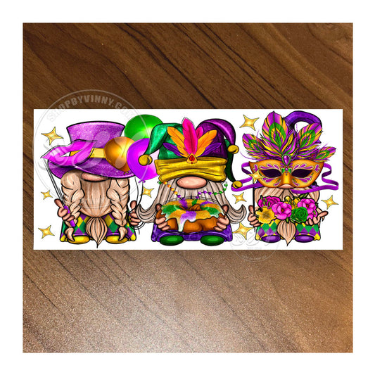 #179 MARDI GRAS GNOMES - UVDTF16OZ