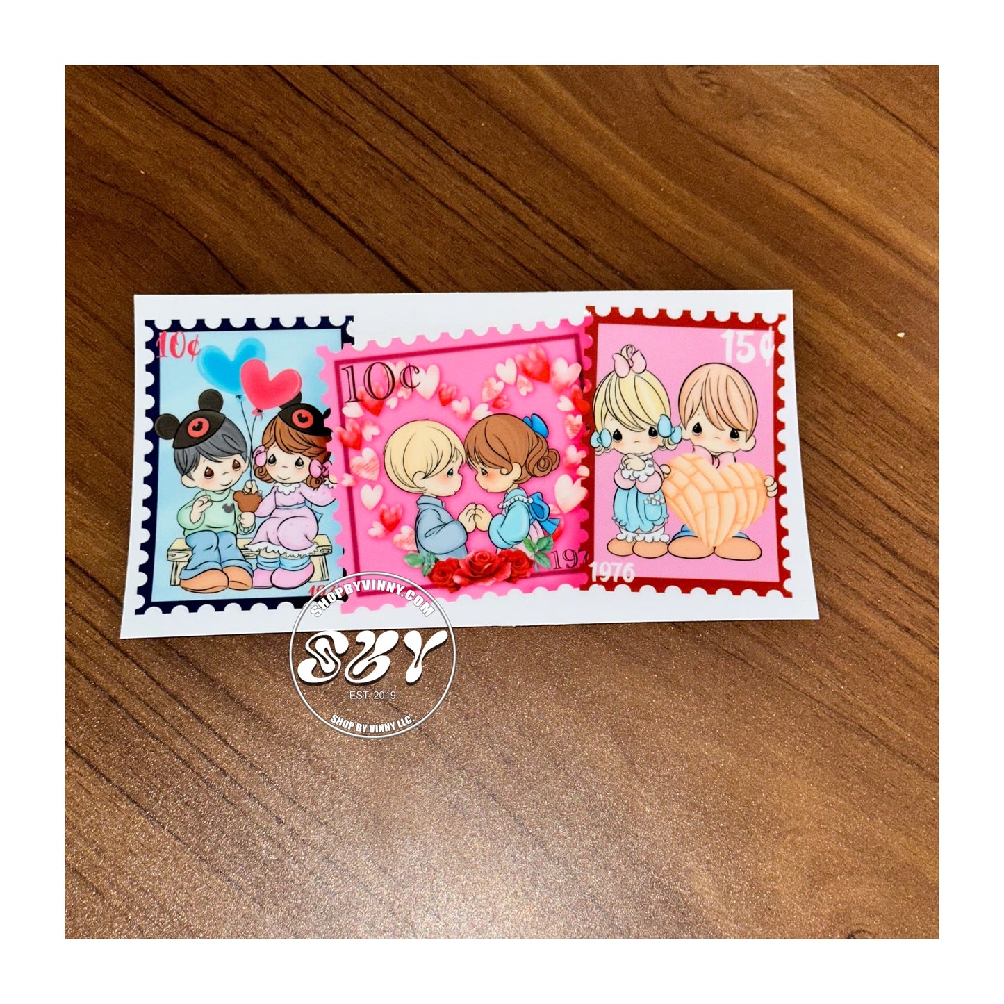 #232 PRECIOUS MOMENTS POSTAGE VALENTINES - UVDTF16OZ