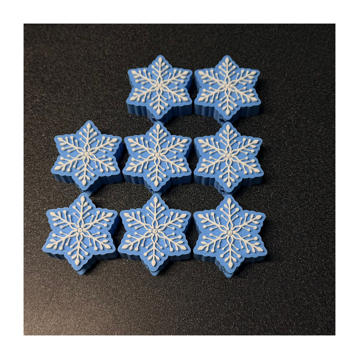 SNOWFLAKE ❄️  - STRAW TOPPERS